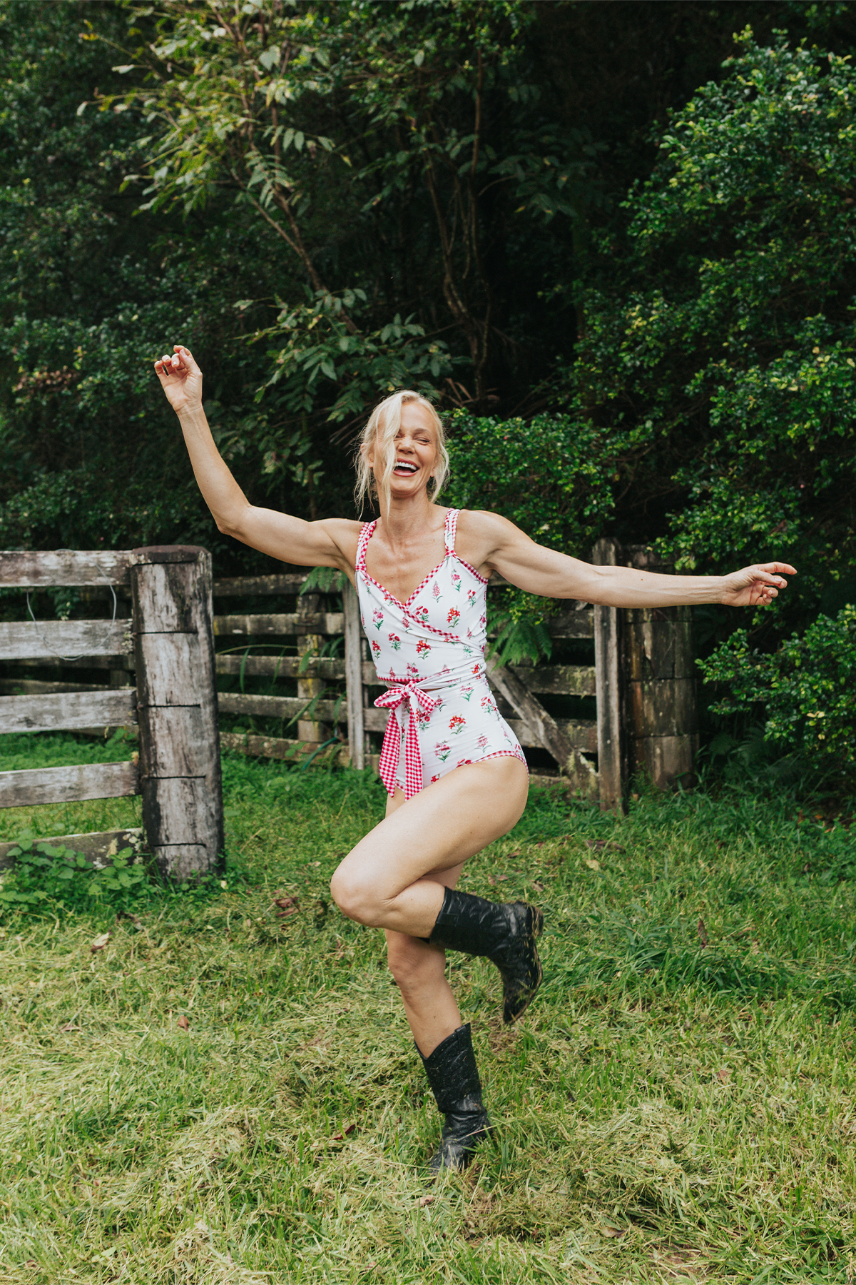 Betty One-Piece Wrap Top