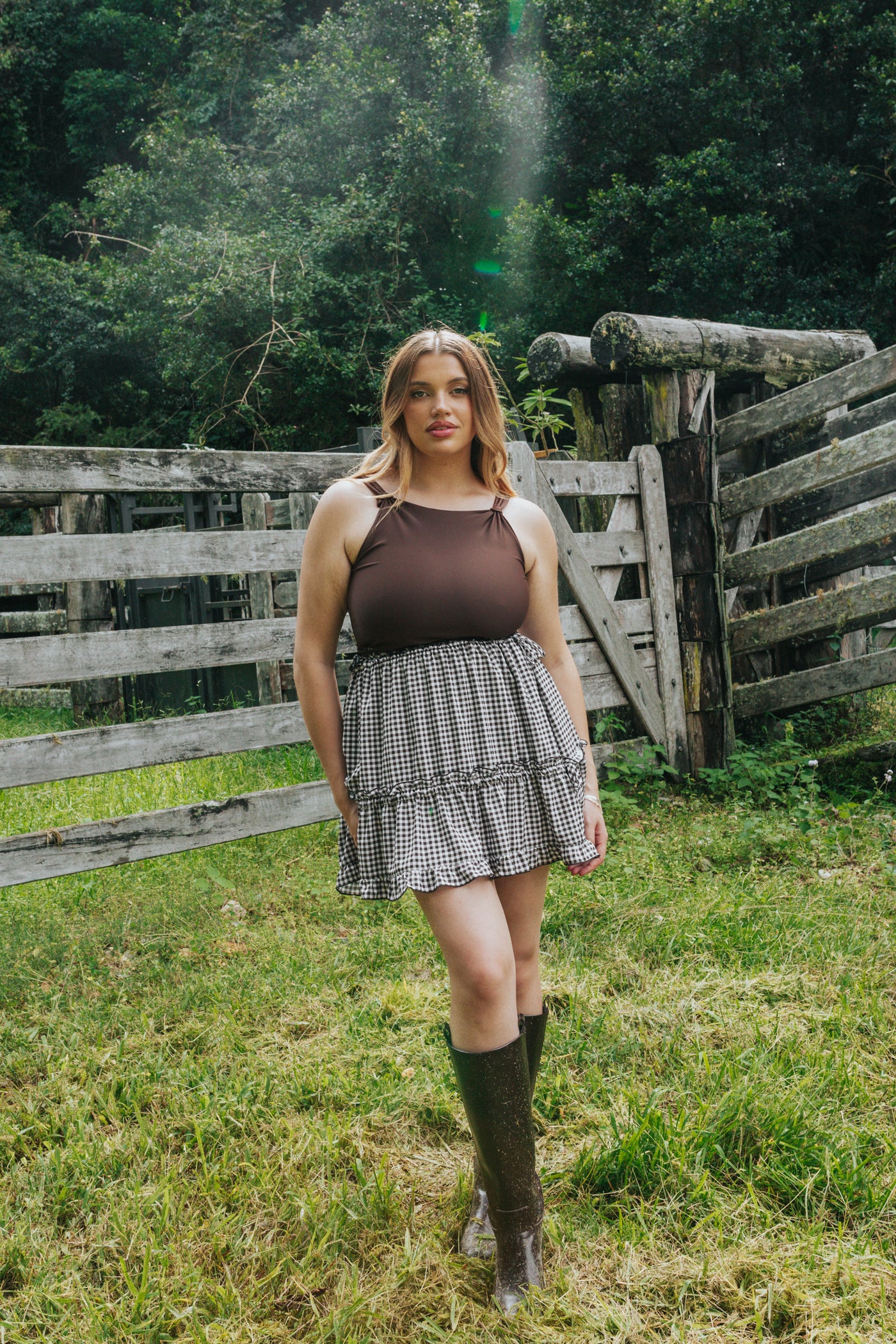 Sylvie One-Piece Wrap Top