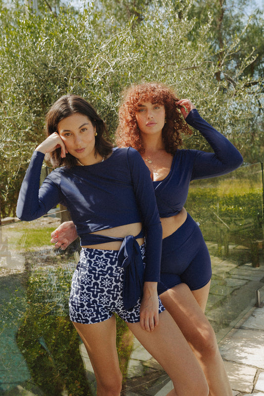 Riad Longsleeve Swim Wrap Top