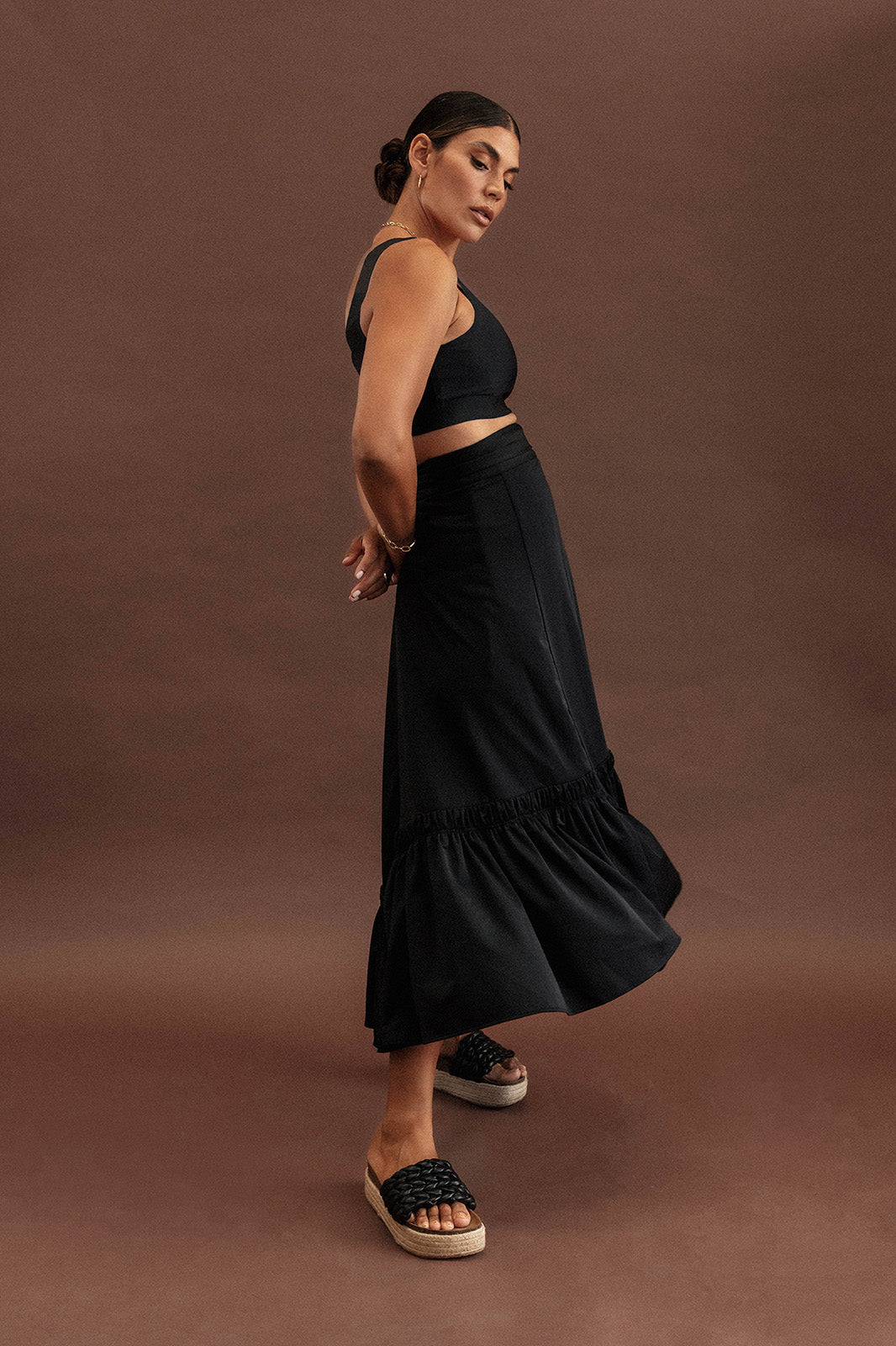 Dahlia Multiway Skirt | Black | Wrap Midi Skirt – Baiia Swim