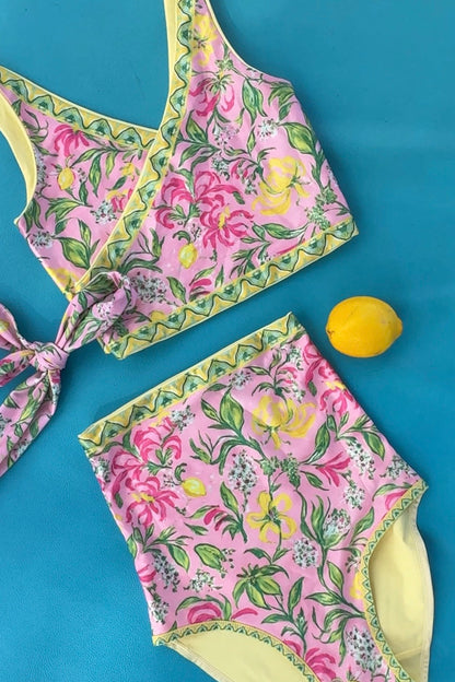 Limoncello Reversible Bikini Wrap Top
