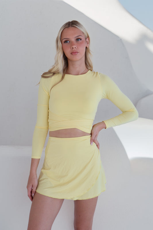 Meringue Longsleeve Swim Wrap Top