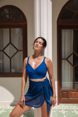 Riviera Mesh Sarong - Sicilia Blue