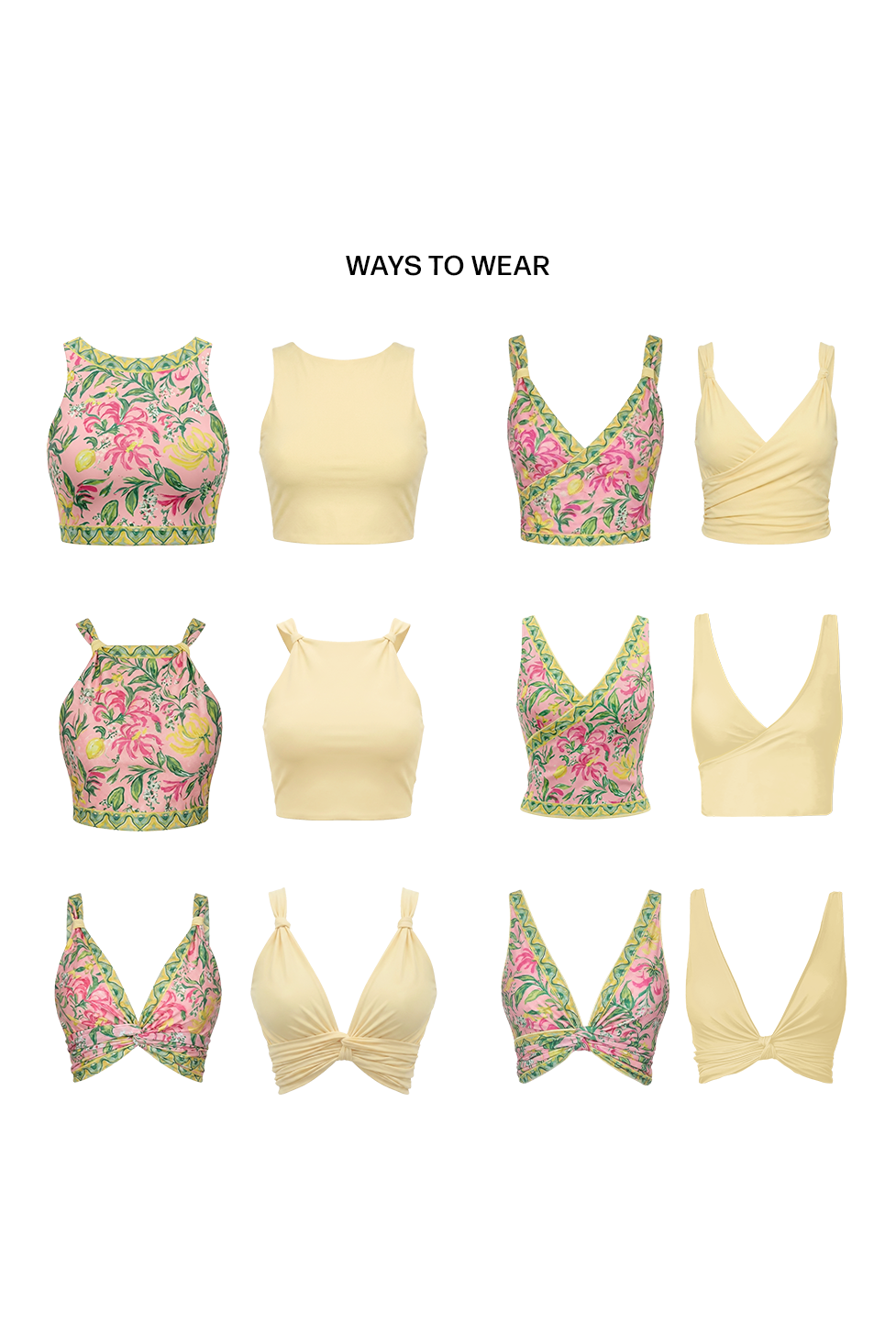 Limoncello One-Piece Wrap Top