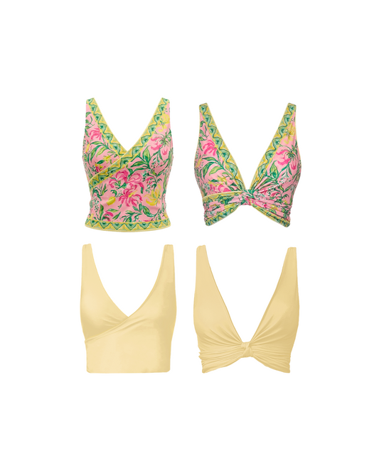 Limoncello Reversible Bikini Wrap Top
