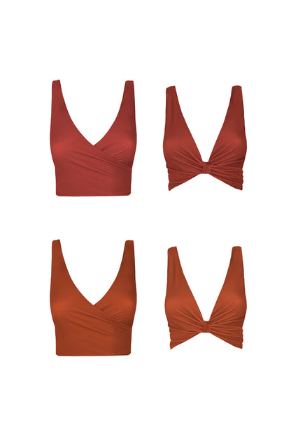 Negroni Reversible Bikini Wrap Top (Pre-Order)