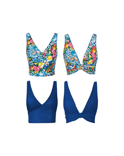 Sicilia Reversible Bikini Wrap Top