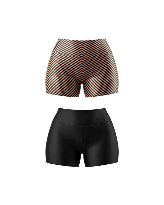 Andi Reversible Swim Shorts - Valencia