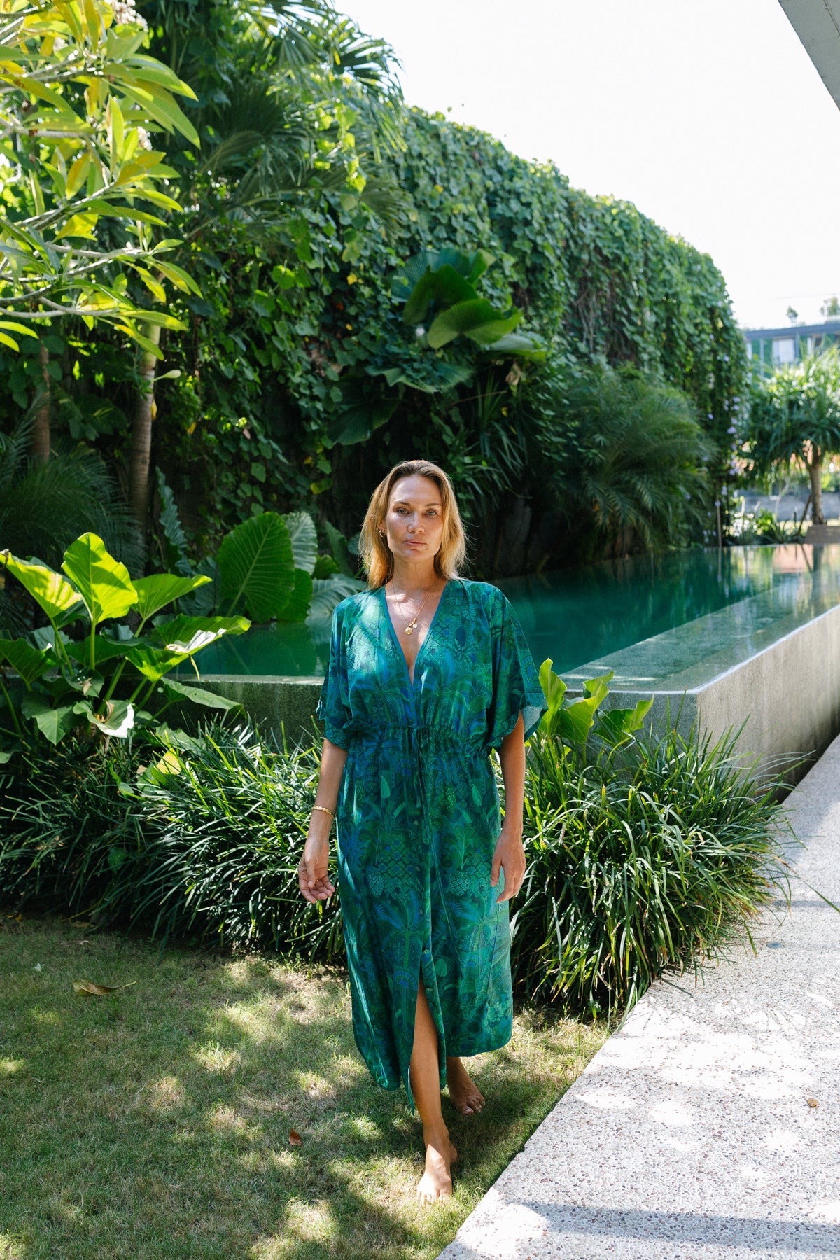 Cecile Kaftan Dress - Brasilia – Baiia Swim